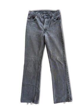 Vintage Levi's Black Gray 517 Jeans Denim 1980s AMAZING, GRAIL